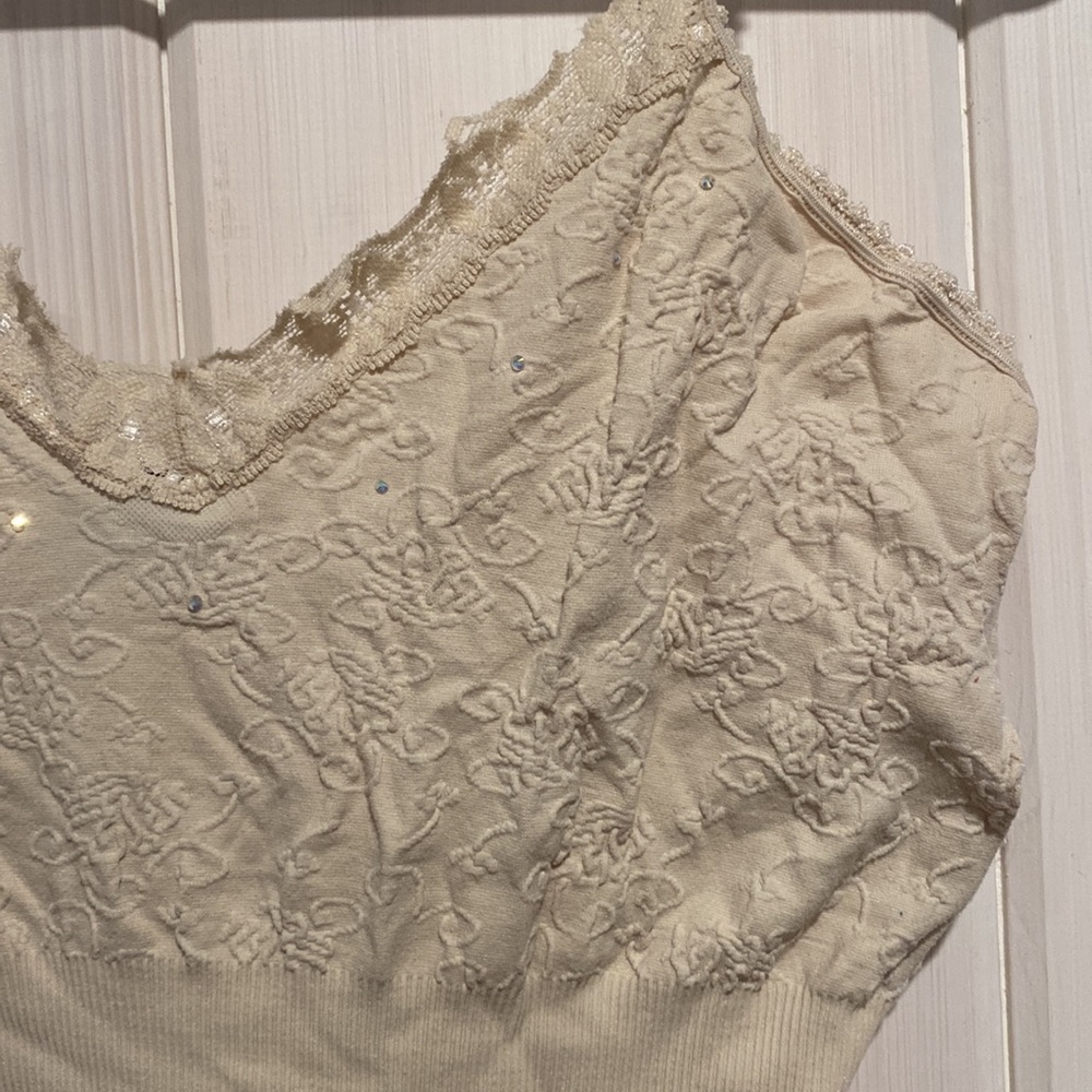 Express Lace Rhinestone Tank Top - Picture 5 of 9